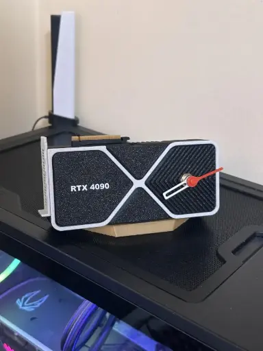 GTX Graphic Card Desk Clock