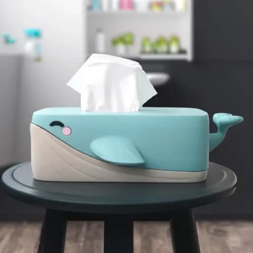 Whale Tissue Box Holder